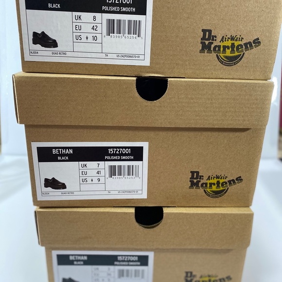 NEW DR MARTENS BETHAN LEATHER PLATFORM SHOES - Picture 12 of 12